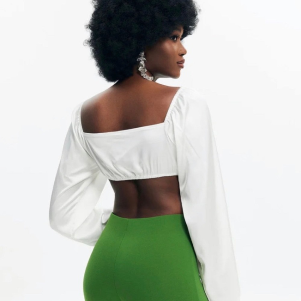 Solado white crop top